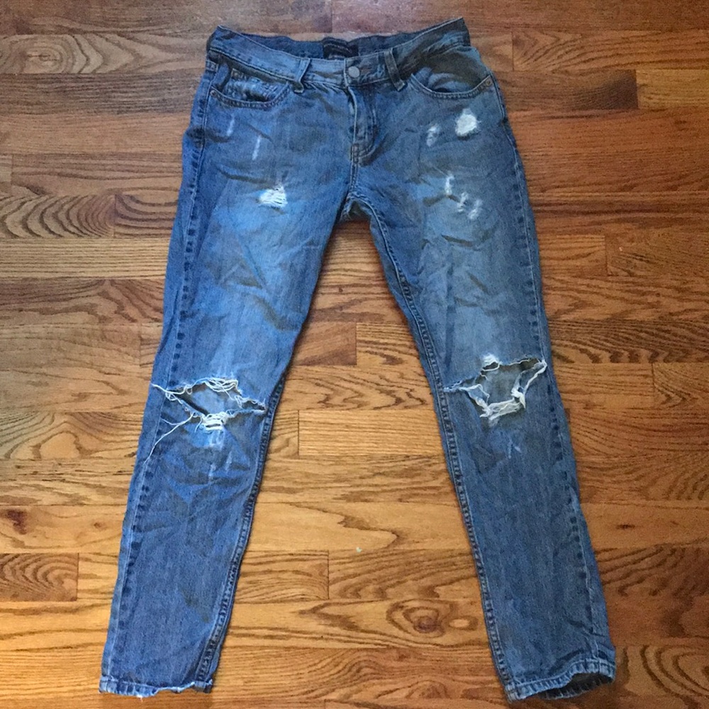 Ripped Boyfriend Jeans